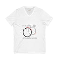 Anniversary V-Neck Tee – "It's Our Anniversary" with Rings & "I Fall in Love With You Everyday"